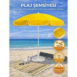 Form Outdoor Plaj Şemsiyesi 20LT. Bidonlu + Taşıma Çantası - Sarı