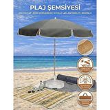 Form Outdoor Plaj Şemsiyesi Antrasit - 20 L Bidonlu - Taşıma Çantası