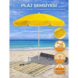 Form Outdoor Plaj Şemsiyesi + Taşıma Çantası Sarı