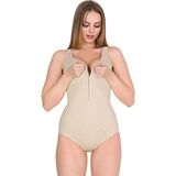 Form Time Kadın Çıtçıtlı Kalın Askılı Ten Rengi Sıkılaştırıcı Badi Korse Seamless Modeli - Bej - L - XL