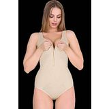 Form Time-Kadın Ten Kalın Askılı Agraflı Body Korse 9109 (Ten/M-L)