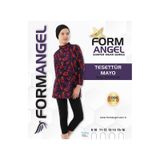 Formangell Form Angel 1900 Çocuk Uzun Kollu Desenli Tesettür Mayo 9-16 Yaş - Siyah - 9-16 Yaş Karışık Renk