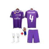 formaruh REAL.MADRİD. SERGİO RAMOS MOR 2017 CARDİF ÇOCUK FORMA TAKIMI 4 PARÇA