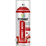 Format Kırmızı Akrilik Sprey Boya (Bayrak Kırmızı) 400 mL
