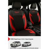 Formentor Tay Tüyü Oto Koltuk Kılıfı (Ford Focus-Fiesta-Escort Uyumlu) - Kırmızı