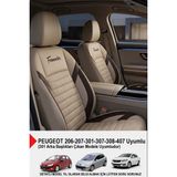 Formentor Tay Tüyü Oto Koltuk Kılıfı (Peugeot 206-207-208-306-307-407 Uyumlu) - Bej