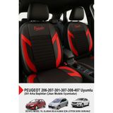 Formentor Tay Tüyü Oto Koltuk Kılıfı (Peugeot 206-207-208-306-307-407 Uyumlu) - Kırmızı