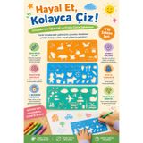 Formera 3'lü Çocuk Çizim Şablonu Seti | Eğitici ve Eğlenceli Şekil Çizme Cetveli