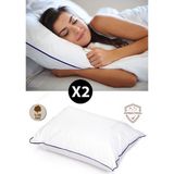 Formeya 2 Adet Climate Nano Jel Yastık Otel Yastığı 50x70 cm %100 Pamuk Dış Kumaş - 50 x 70 cm - Beyaz