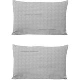 Formeya 2 Adet Kapaklı Yastık Kılıfı 5 Farklı Renk 50*70 cm - 50 x 70 - Gri