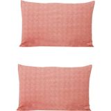 Formeya 2 Adet Kapaklı Yastık Kılıfı 5 Farklı Renk 50*70 cm - 50 x 70 - Kiremit