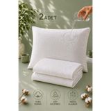 Formeya 2'Li %100 Pamuk Su Sıvı Geçirmez Yastık Alezi Yastık Koruyucu Yastık Kılıfı 50x70 cm