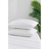 Formeya 2'li Boncuk Silikon Elyaf Dolgulu Mikrofiber Yastık, 800 gram Standart Otel Yastığı 50x70 cm