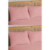 Formeya 4'lü Pudra Fermuarlı Sıvı Geçirmez Yastık Alezi Yastık Koruyucu - 50 x 70 - Pembe