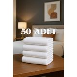 Formeya 50 Adet Otel Havlusu Beyaz 50x85 Cm 200 Gram Bukle - Armür El Yüz Havlusu