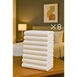 Formeya 8 Adet Otel Havlusu Beyaz 50x85 cm 200 gram Bukle - Armür El Yüz Havlusu