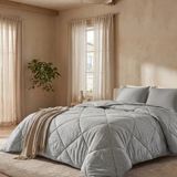 Formeya Antrasit Gri Soft Yazlık Yorgan Tek Kişilik - 155 x 215 cm - Antrasit - Gri