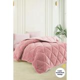 Formeya Battal Boy Pudra Lüx Wellsoft Yorgan Çift Taraflı 215x235 cm - 215 x 235 cm - Açık Pudra