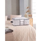 Formeya Baza ve Yatak Altı Uyumlu 4 Adet Lüks Pencereli Dolap Düzenleyici Hurç Baza Altı Hurç 64 x 45 x 22 cm - Beyaz - 64 x 45 x 22