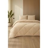 Formeya Bej Soft Silikon Yorgan Çift Kişilik 195*215 - Bej Rengi - 195 x 215 cm
