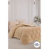 Formeya Çift Kişilik Lüx Bej Wellsoft Yorgan Çift Taraflı 195x215 cm
