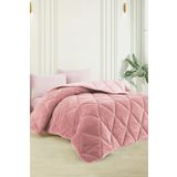 Formeya Çift Kişilik Lüx Pudra Çift Taraflı 195x215 CM Welsoft Yorgan