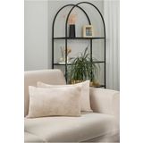 Formeya Çift Tarafı Wellsoft Kumaş 2'li 35x55 Cm Hediyelik Dekoratif Pelüş Kırlent Kılıfı Yastık Kılıfı Bej