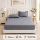 Formeya Gri %100 Pamuk Kapitone Fitted Yatak Koruyucu Çarşaf - Bebek-Tek-Çift Kişilik-Battal Yatak Alezi - 120 x 200 cm