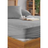 Formeya Gri Mikro Fitted Full Kenar Su Sıvı Geçirmez Yatak Koruyucu Alez Bebek-Tek-Çift Kişilik Battal Alez - 150 x 200 cm