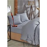 Formeya Gri Sıvı Geçirmez Kapitone %100 Pamuk Alez Ve Nevresim Set - 120 x 200 cm