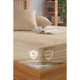 Formeya Kahverengi Mikro Fitted Full Kenar Su Sıvı Geçirmez Yatak Koruyucu Alez Tek-Çift Kişilik Battal Alez - 200 x 220 cm