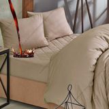 Formeya Kahverengi Sıvı Geçirmez Kapitone %100 Pamuk Alez Ve Nevresim Set - 150 x 200 cm