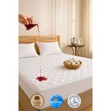 Formeya Kapitone Fitted Full Kenar Su Sıvı Geçirmez %100 Pamuk Yatak Koruyucu Alez Tek Çift Battal (16 Ebat) - Beyaz - 140 x 200 cm