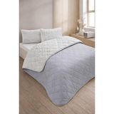 Formeya Kapitoneli Çift Kişilik Desenli Pike - Yatak Örtüsü Takımı 200X230 cm - 2 Adet Yastı - Çok Renkli - 1 x 32 x 27 cm