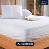 Formeya Mikro Fitted Full Kenar Su Sıvı Geçirmez Yatak Koruyucu Alez Bebek-Tek-Çift Kişilik Battal Boy Alez - 90 x 190 cm - Beyaz
