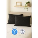 Formeya Mikrofiber Kapitone Yastık Koruyucu Alez 2 Adet 50x70 cm Kapitone Yastık Kılıfı