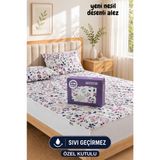 Formeya Morena Desenli Sıvı Geçirmez Kapitone Fitted Alez ve Yastık Kılıfı Seti Özel Kutulu Gönderim (100 x 200)