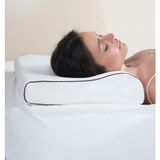 Formeya Ortopedik Visco Yastık Boyun Destekli Lüks Ortopedik Yastık 55X35 cm - 35 x 55 cm - Beyaz
