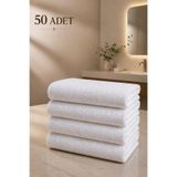 Formeya Otel Havlusu Beyaz 50x85 cm 200 gram Bukle - Armür El Yüz Havlusu (50)