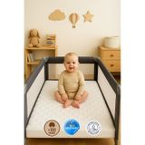 Formeya Pamuk Kapitone Fitted Sıvı Geçirmez Bebek Çocuk Alezi beyaz