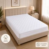 Formeya Pamukkale Alez Kapitone Fitted Yatak Koruyucu %100 Pamuk Alez (16 Ebat) - Beyaz - 180 x 200 cm