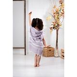 Formeya Pamuklu Çocuk Peştemal Panço Bornoz Plaj Havlusu Lila 3/4 Yaş