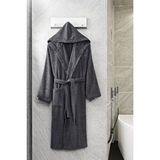 Formeya Pamuklu Kapüşonlu Bornoz (unisex Bornoz) Gri
