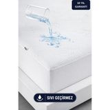 Formeya Premium Bambu Desen Su Sıvı Geçirmez Fitted Alez Bambu Sessiz Yatak Koruyucu Alez