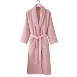 Formeya Premium Pamuklu Unisex Bornoz - Yumuşak Dokulu Hızlı Kuruyan Canlı Renkli Bornoz (Gül Kurusu Pembe, L/XL)