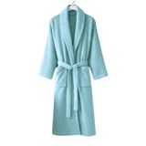 Formeya Premium Pamuklu Unisex Bornoz - Yumuşak Dokulu Hızlı Kuruyan Canlı Renkli Bornoz (Turkuaz, S/M)