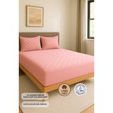 Formeya Pudra %100 Pamuk Kapitone Fitted Yatak Koruyucu Bebek-Tek-Çift Kişilik-Battal Yatak Alezi - 120 x 200 cm - Pembe