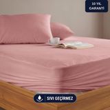 FORMEYA Pudra Sıvı Geçirmez Alez Tek-Çift Kişilik Mikrofiber Kumaş Fitted Yatağı Saran Yatak Koruyucu Çarşaf 90x190