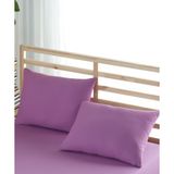 Formeya Ranforce %100 Pamuk Yastık Kılıfı 2 Adet 50*70 Kapaklı - 50 x 70 - Lila