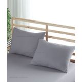 Formeya Ranforce 100 Pamuk Yastik Kilifi 2 Adet 50X70 Kapakli Gri